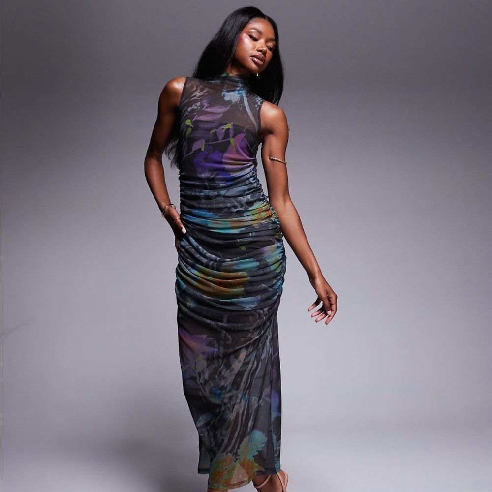 ASOS DESIGN mesh gown NWT